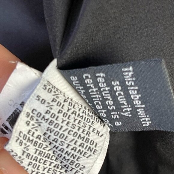 Diane von Furstenberg Black Olena Combo one button Blazer size 6 - Picture 10 of 14